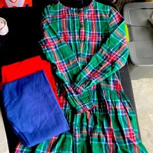 Boden girl dress and leggings